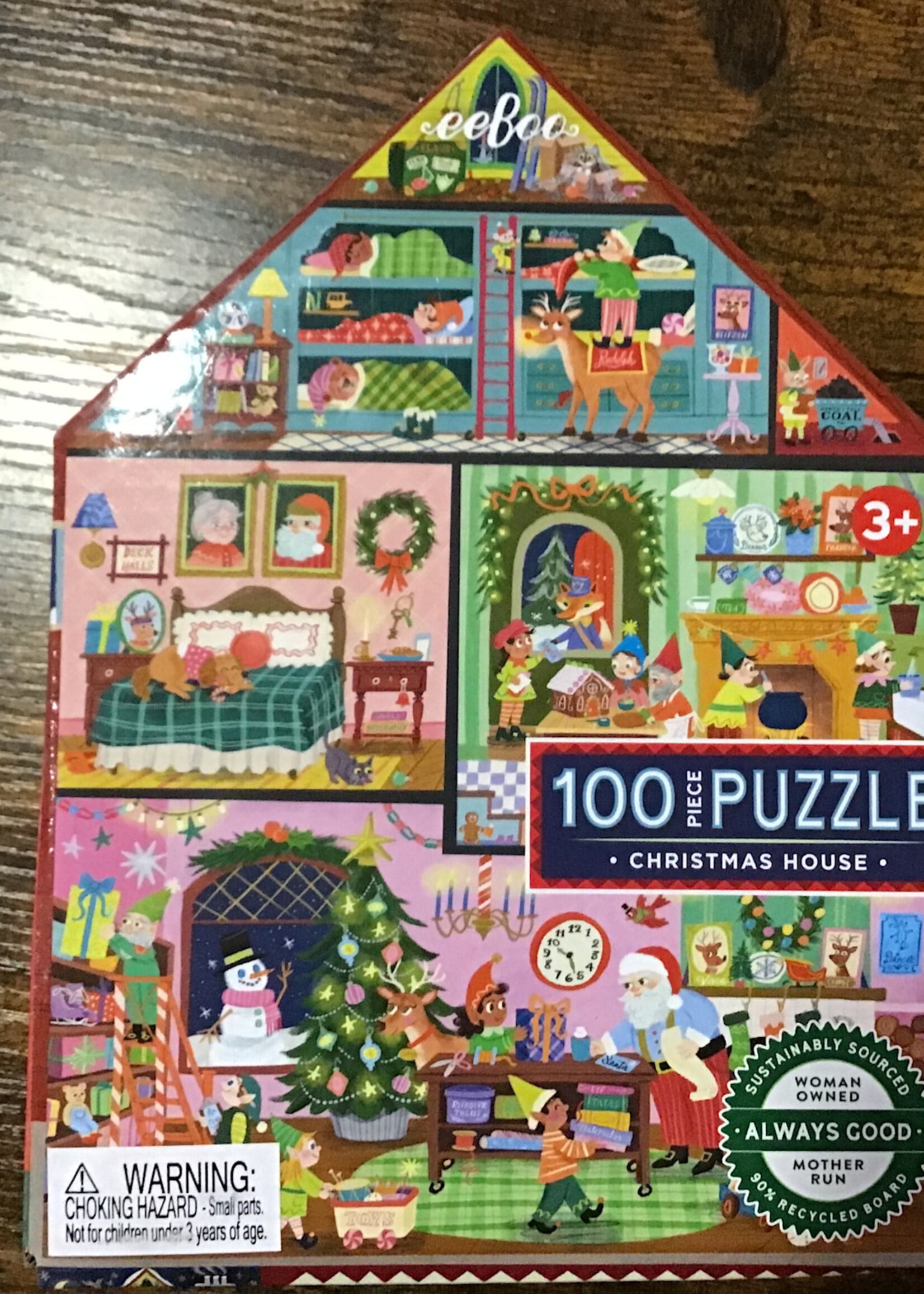 eeBoo Puzzle - Christmas Village Mini - 100