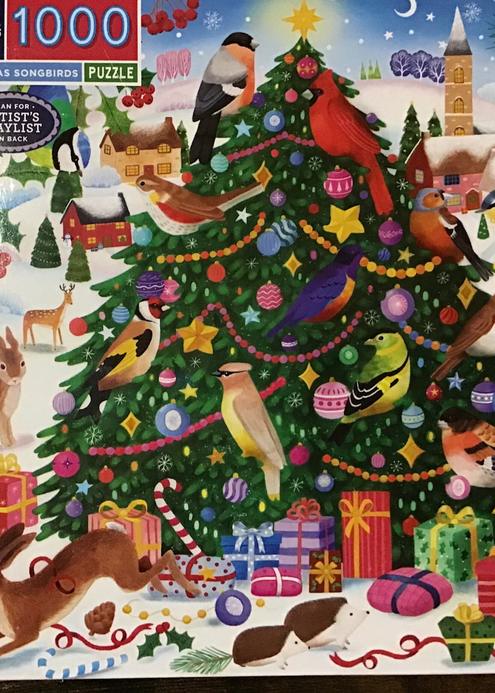 eeBoo Puzzle - Christmas Songbirds -1000pc