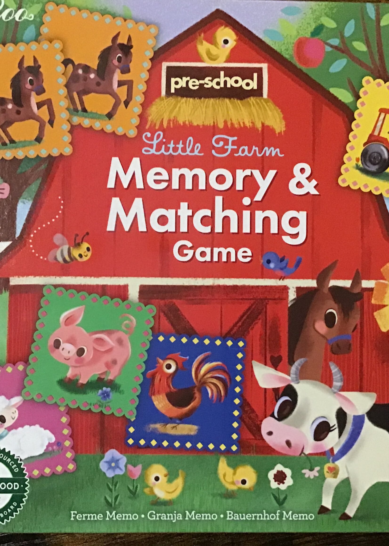 eeBoo Pre -school Little Farm Matching Game