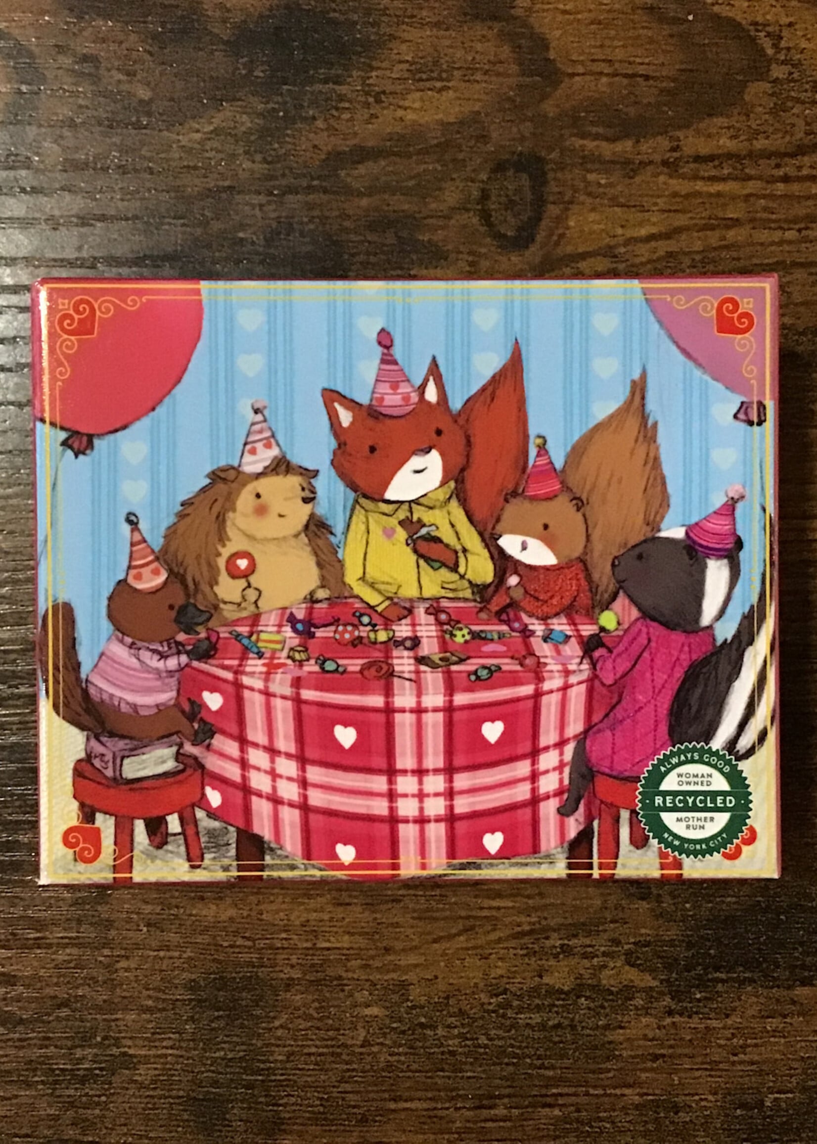 eeBoo Puzzle - Animal Party (Valentine Mini Puzzle) 36 Pc.