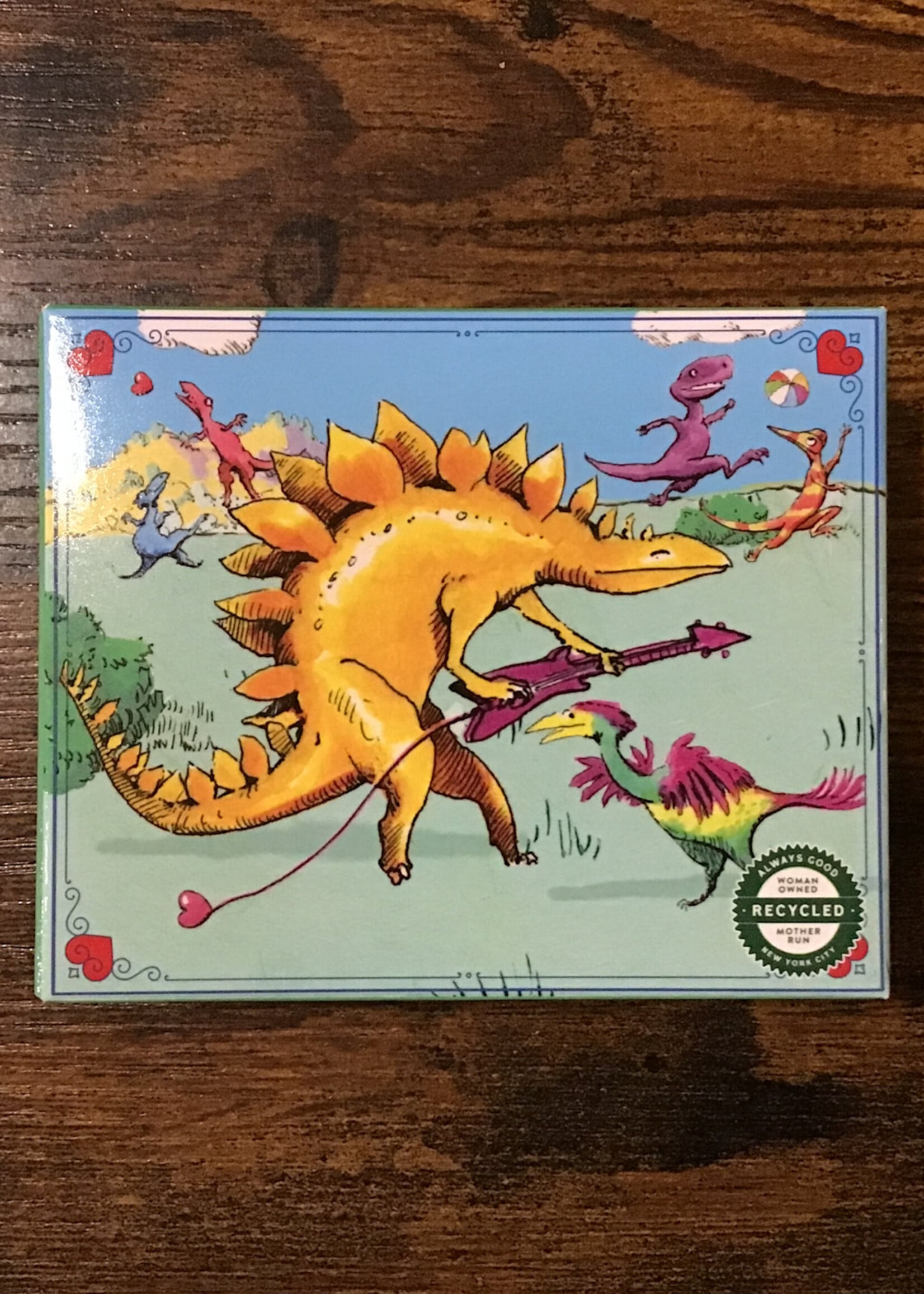 eeBoo Puzzle - Dino Rock (Valentine Mini Puzzle) 36 Pc.
