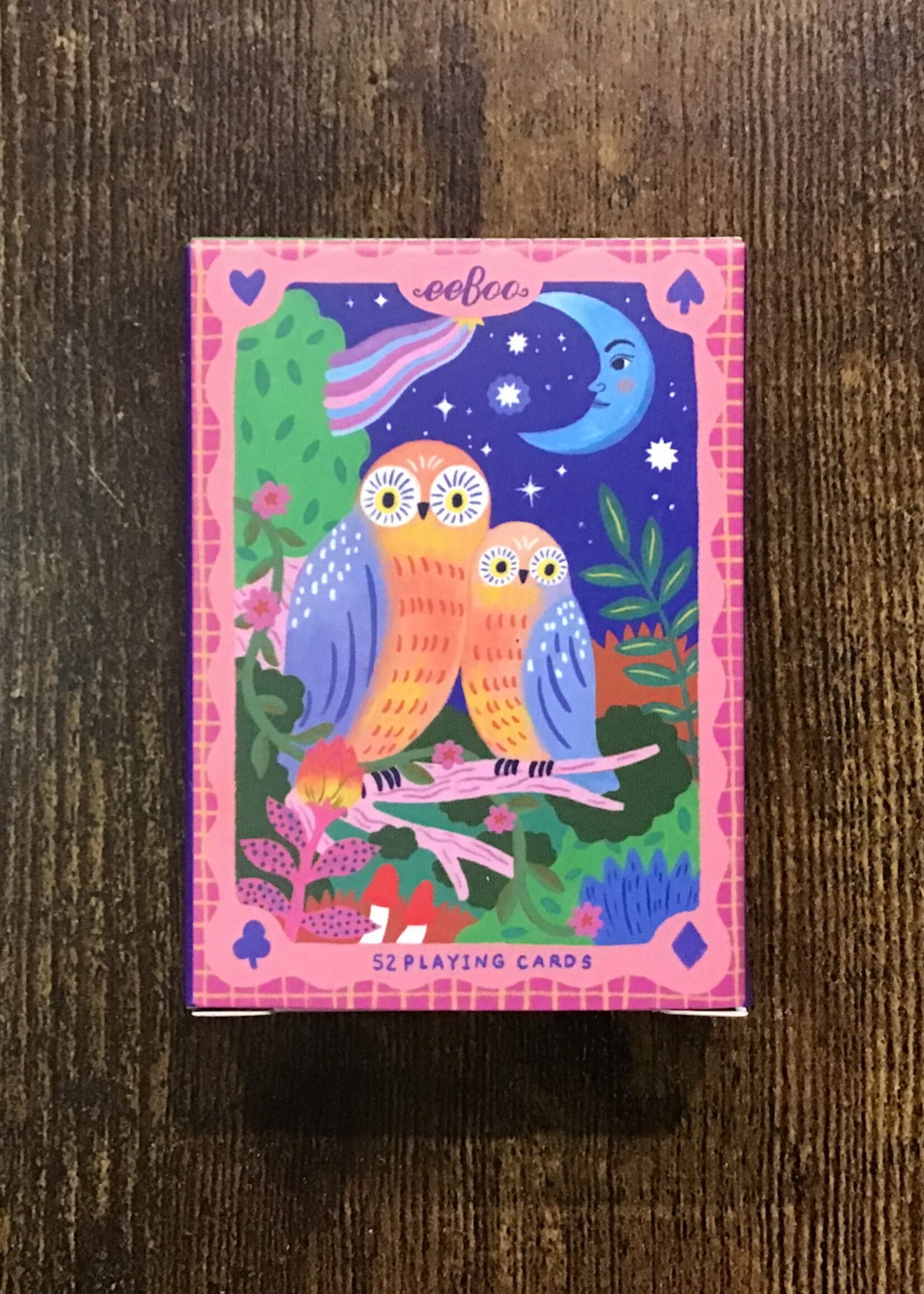 eeBoo Playing Cards - Owls and Moon (Walsh Tiny Cards)