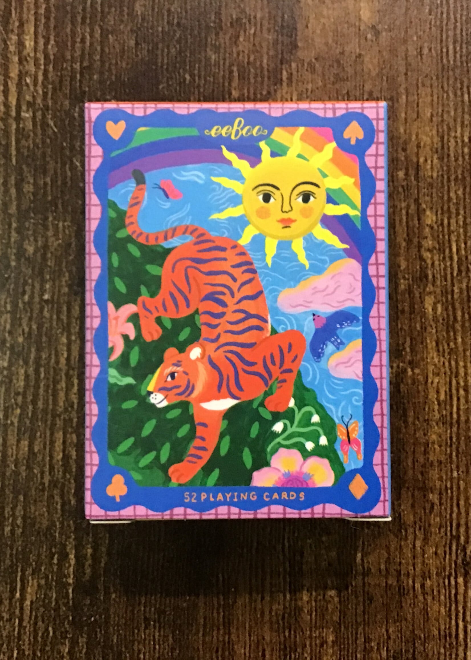 eeBoo Playing Cards - Tiger and Sun (Walsh Tiny Cards)