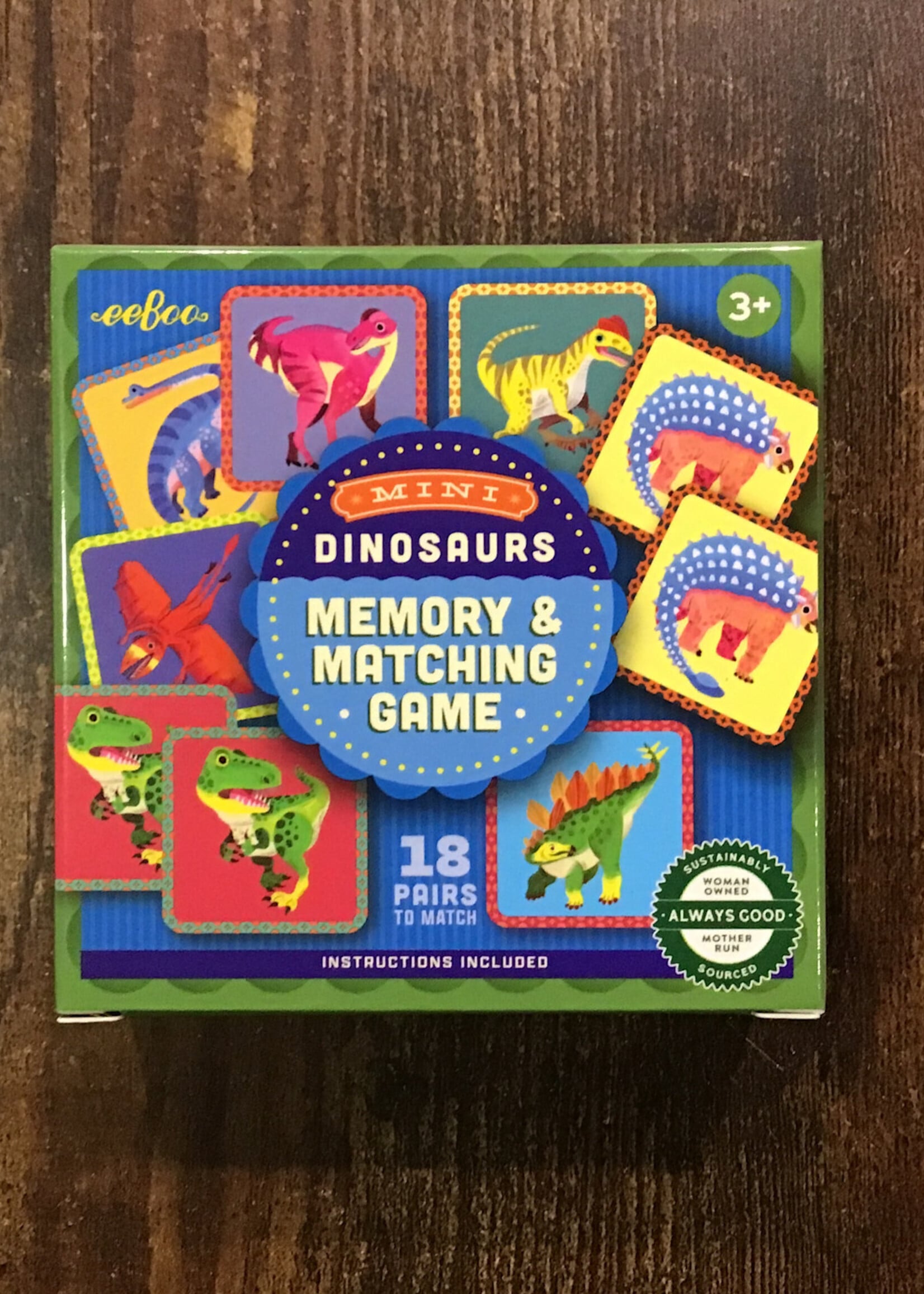 eeBoo Mini Dinosaurs (Memory & Matching Game)
