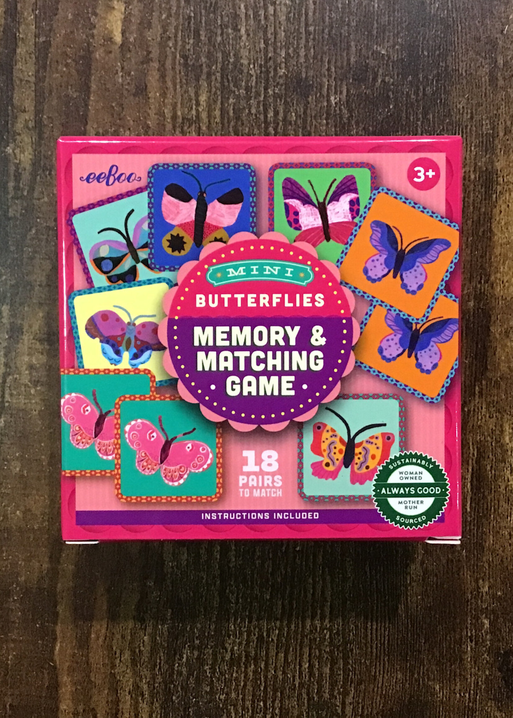 eeBoo Mini Butterflies (Memory & Matching Game)