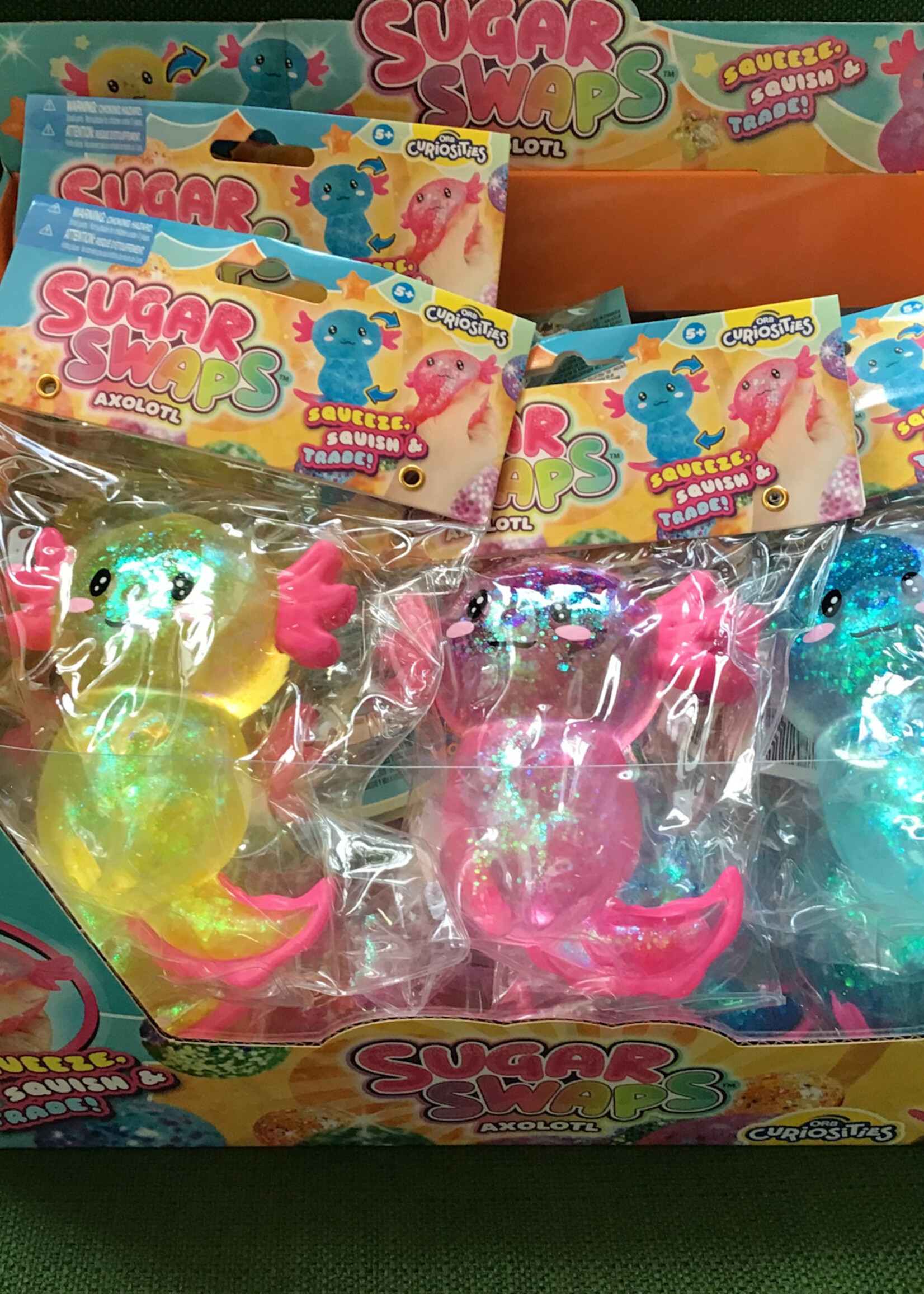 ORB Orb Curiosities Sparkle Axolotl - Yellow