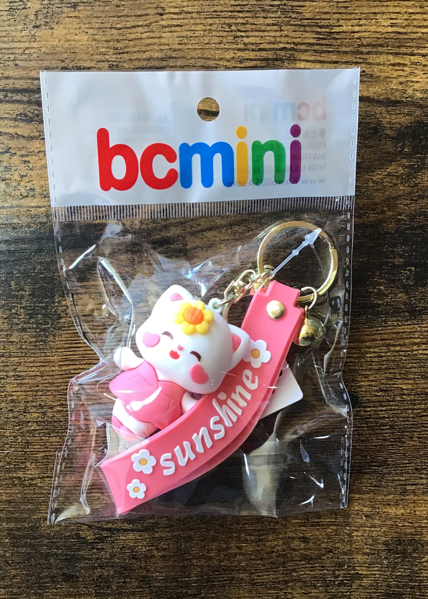 BC USA Flower Cat Keycharm (Pink)