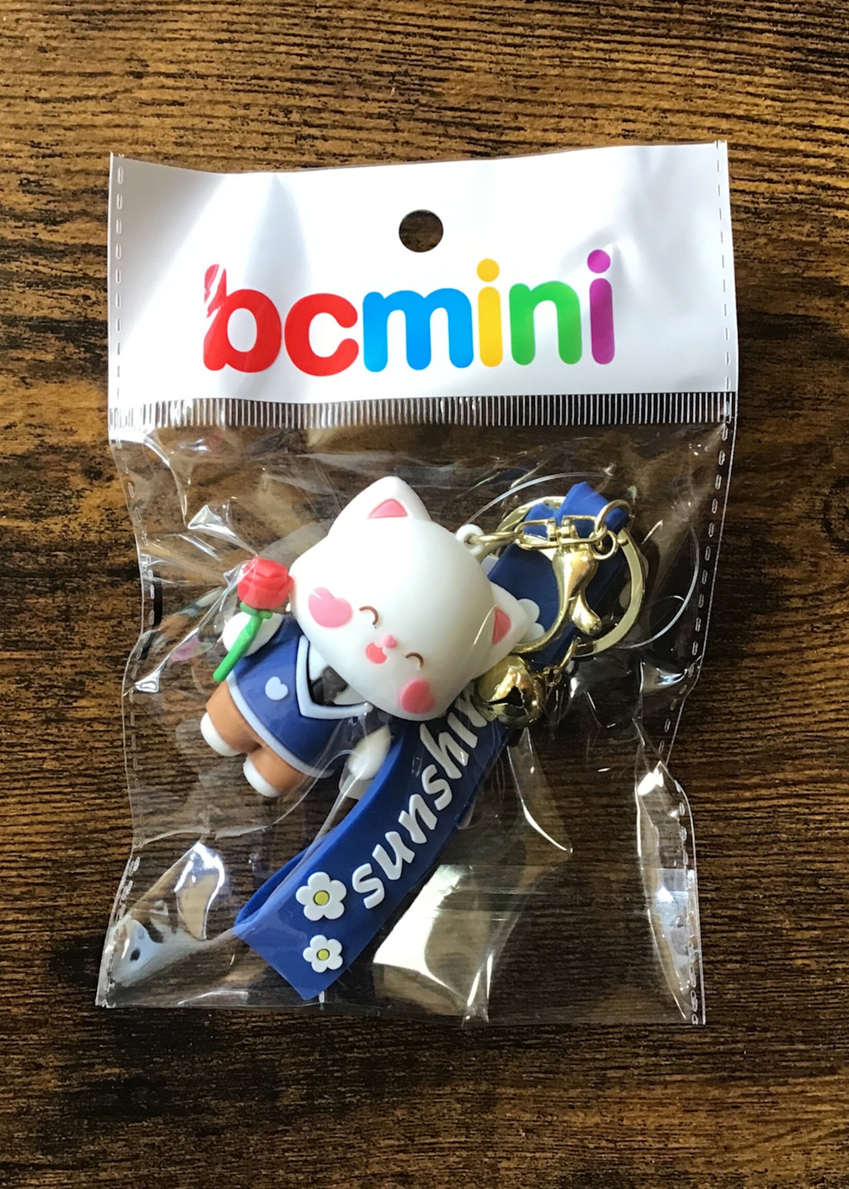 BC USA Flower Cat Keycharm (Blue)