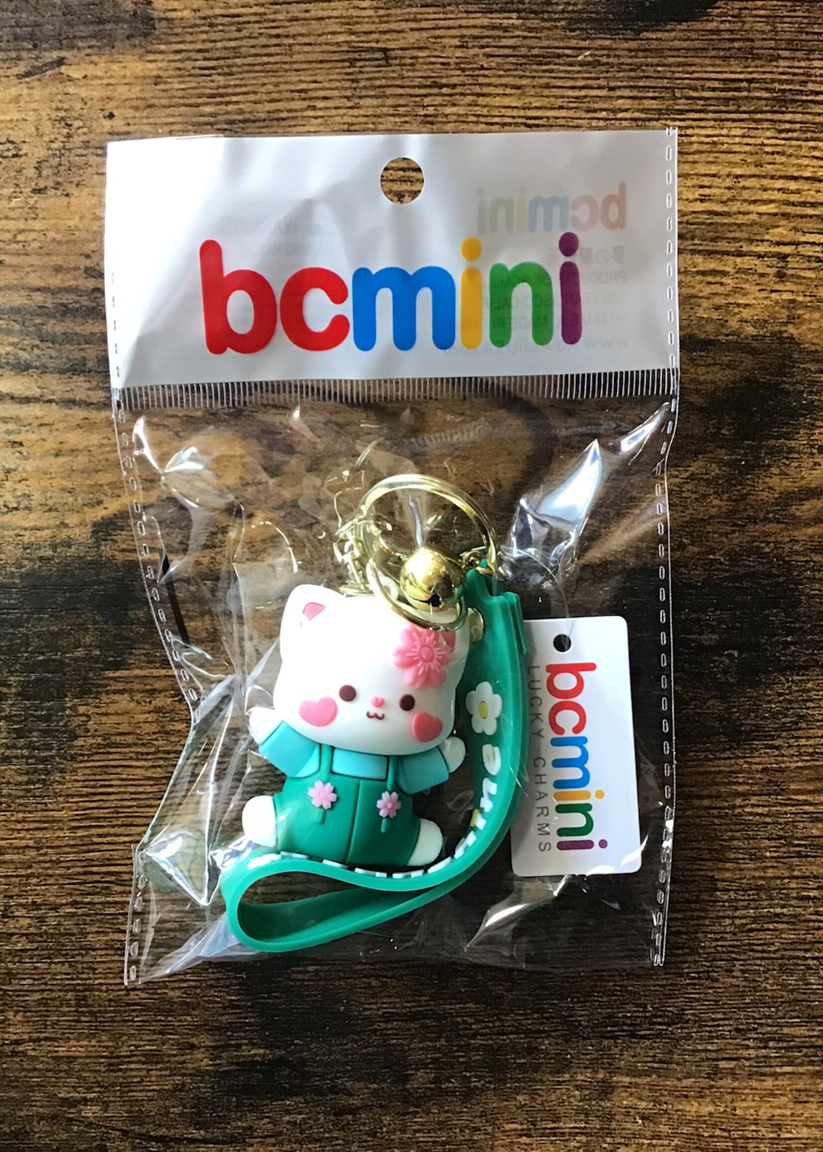 BC USA Flower Cat Keycharm (Green)