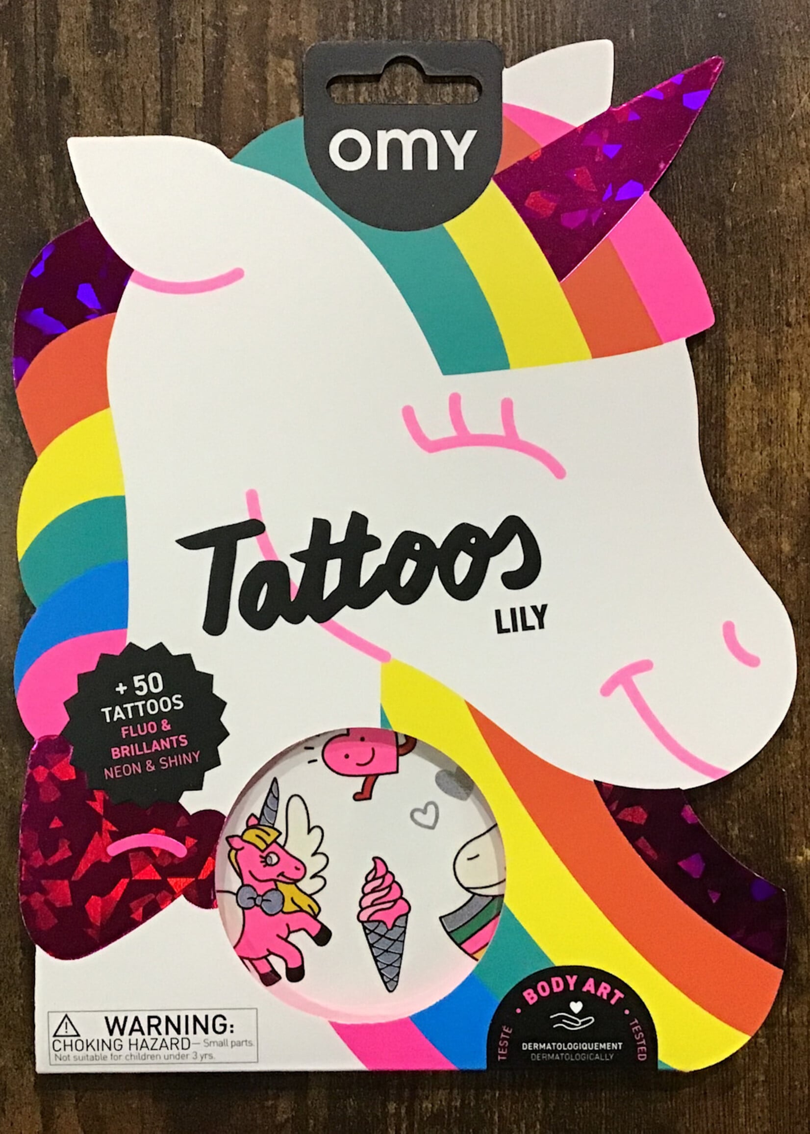 Omy Tattoos - Lily (Unicorn)