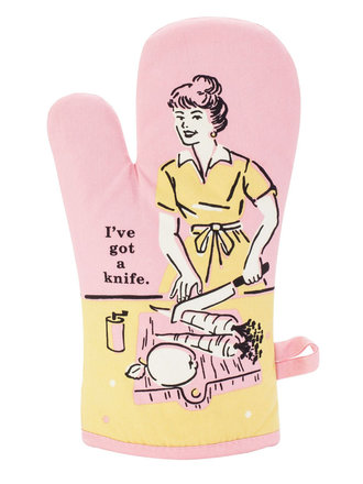Blue Q "I've Got a Knife" Oven Mitt Blue Q "I've Got a Knife" Oven Mitt