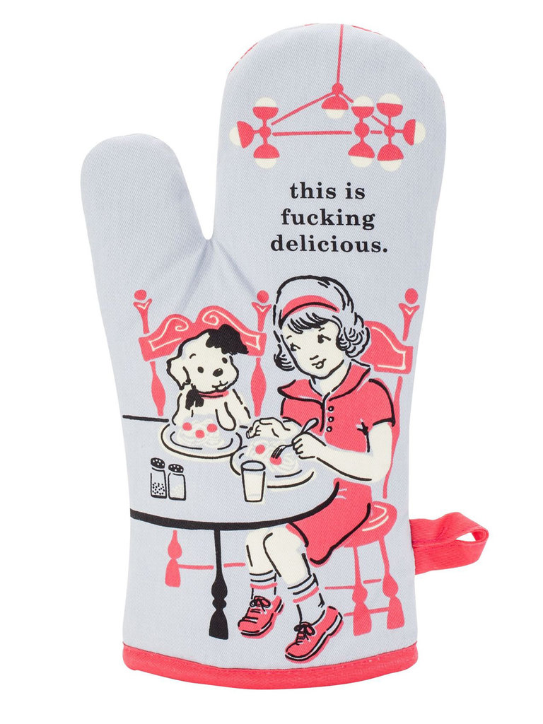 Blue Q "This is F'ing Delicious" Oven Mitt