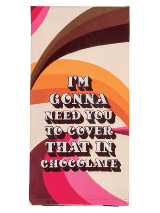 Blue Q "Cover That In Chocolate" Dish Towel Blue Q "Cover That In Chocolate" Dish Towel