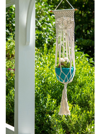 Macrame Plant Hanger - Lotus