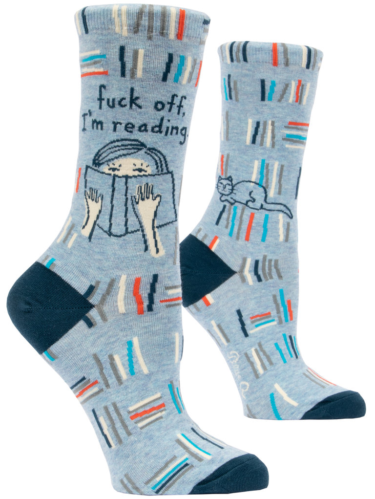 Blue Q "F* Off I'm Reading" Women's Crew Socks