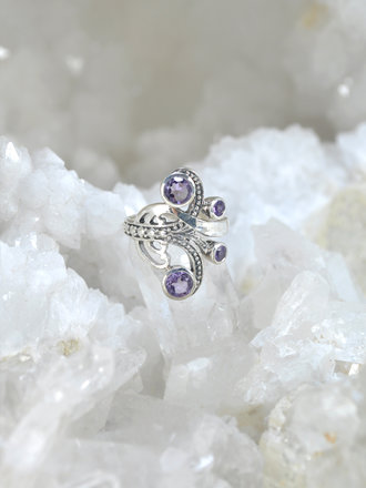 Amethyst Flourish Sterling Ring Amethyst Flourish Sterling Ring