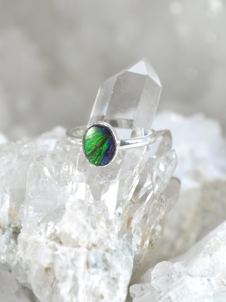 Opal Doublet Sterling Ring