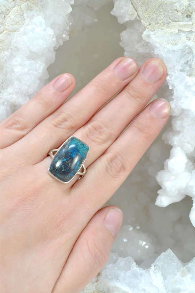 Azurite engagement ring new arrivals
