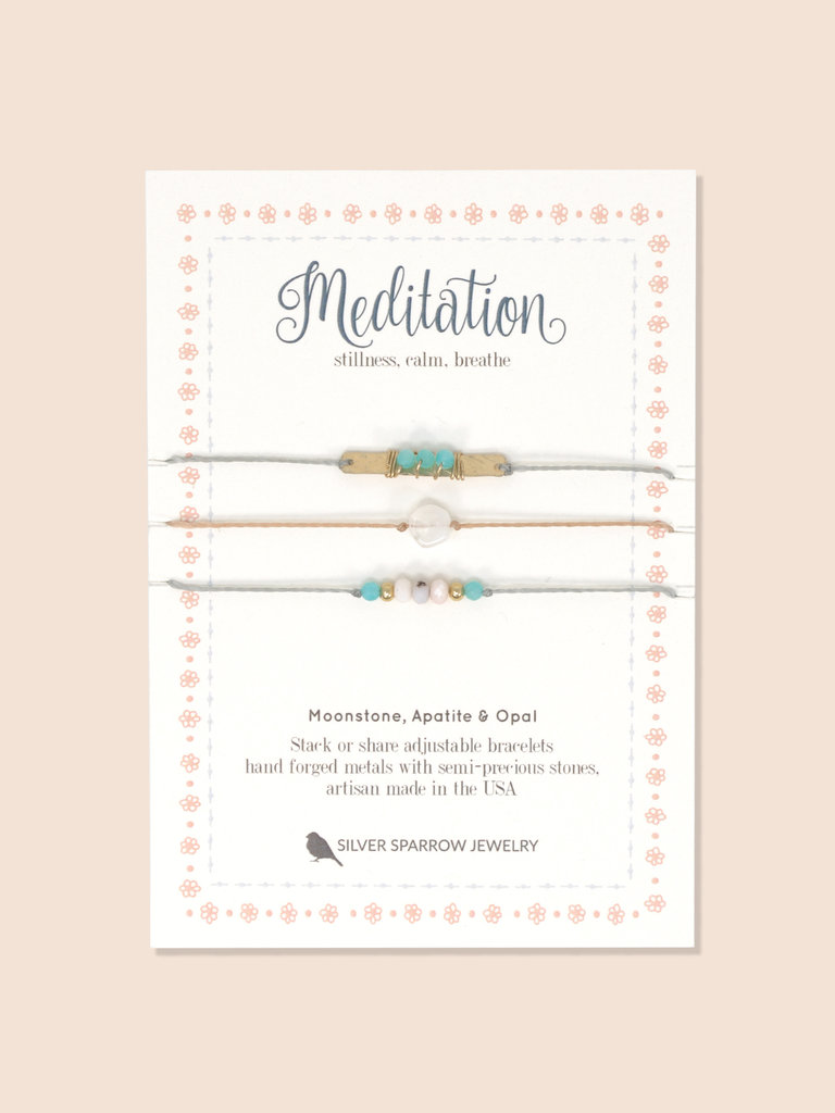 Stone Stacking Bracelet Set - Meditation
