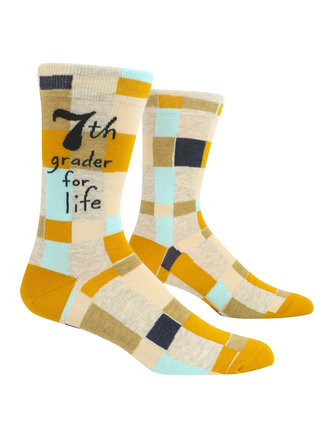 Blue Q "7th Grader for Life" Men's Socks Blue Q "7th Grader for Life" Men's Socks