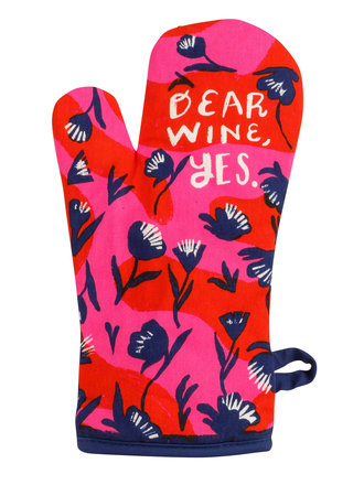 Blue Q "Dear Wine, Yes" Oven Mitt Blue Q "Dear Wine, Yes" Oven Mitt