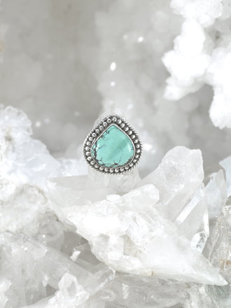 Tibetan Turquoise Sterling Ring Tibetan Turquoise Sterling Ring