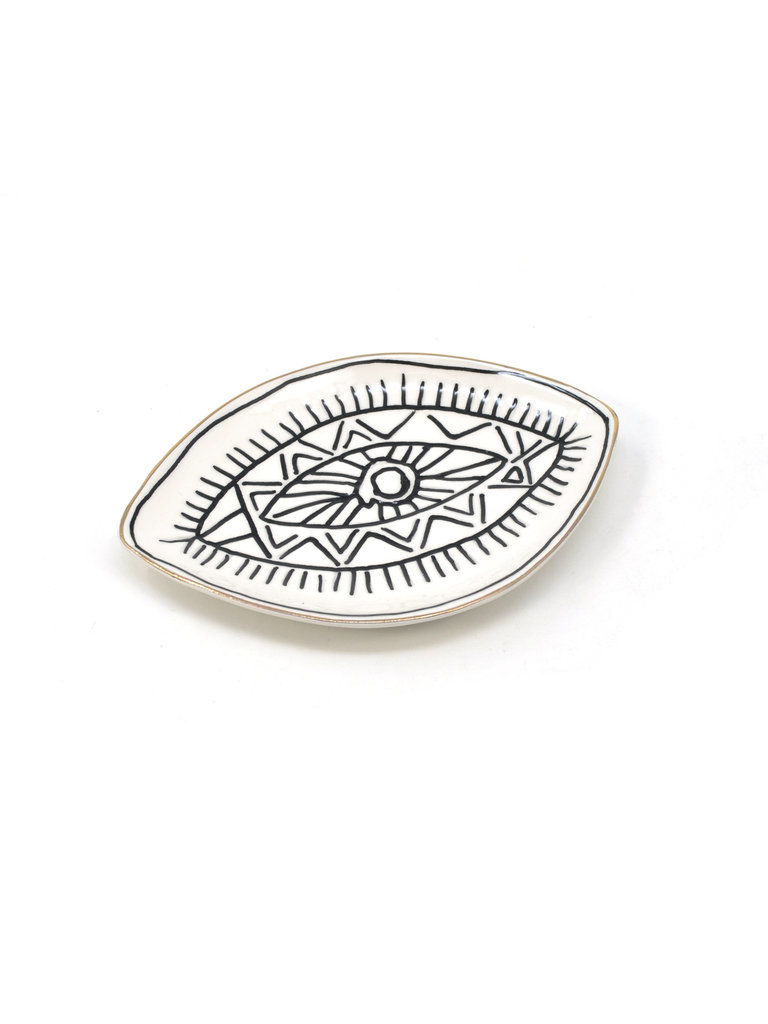 Hand-Drawn Eye Shape Dish