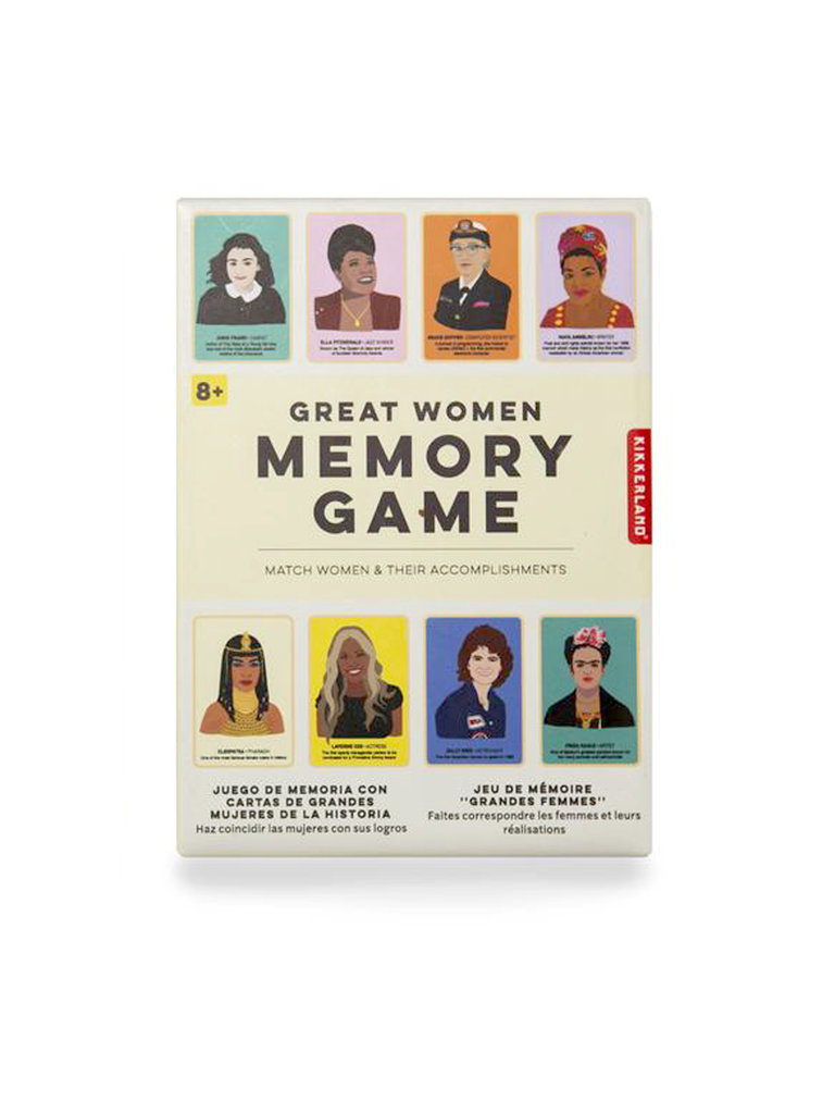 Kikkerland Great Women Memory Game