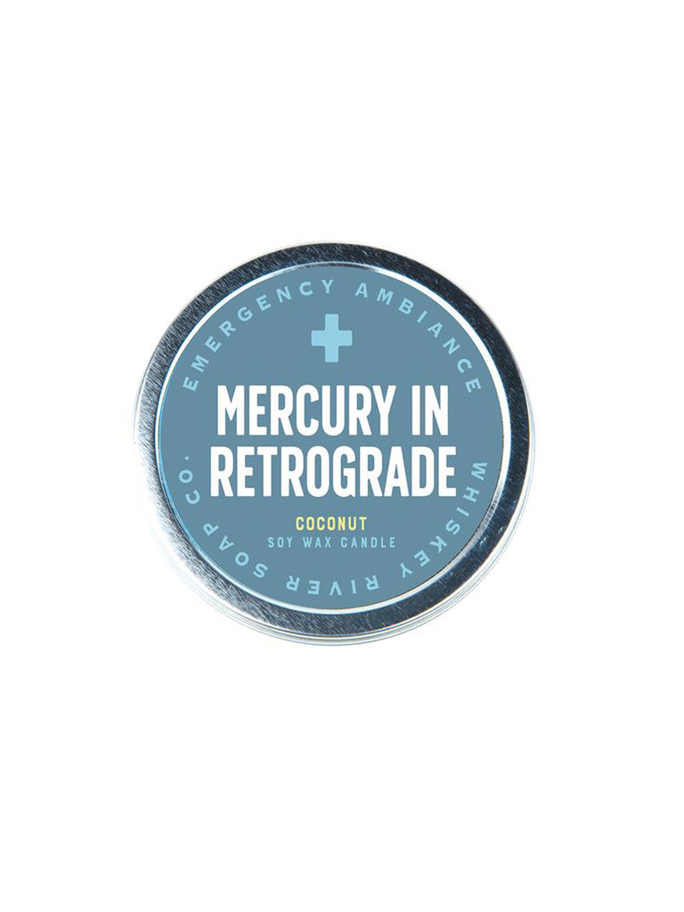 Whiskey River Soap Co. Emergency Ambiance Candle: Mercury Retrograde