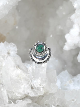 Sun + Moon Malachite Ring Sun + Moon Malachite Ring