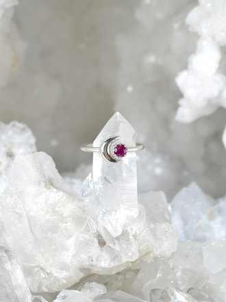 Crescent Gem Wrap Ring Crescent Gem Wrap Ring