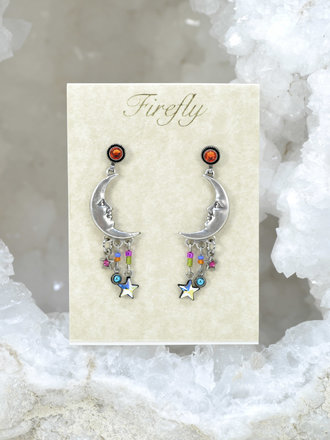 Firefly Luna Crescent Earrings