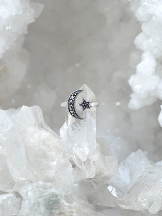 Garnet Sun + Moon Ring Garnet Sun + Moon Ring
