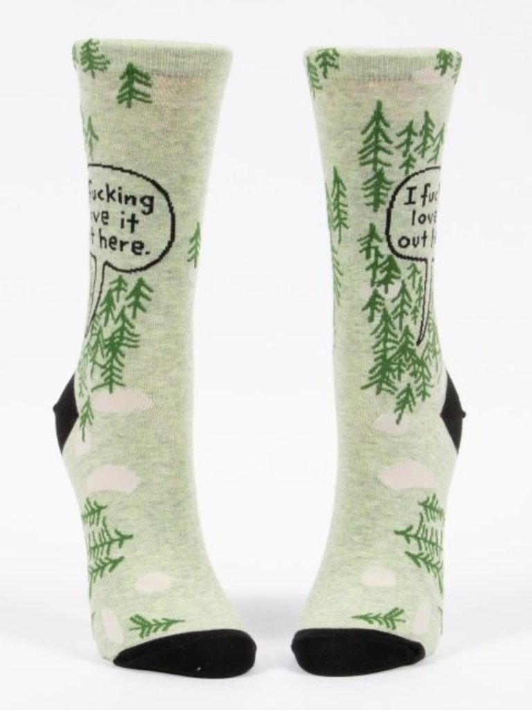 Blue Q "F*cking Love It Out Here" Women's Crew Socks