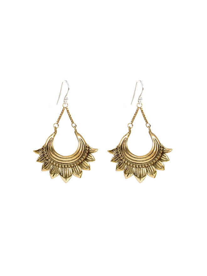 Convegence Hook Earrings in Gold