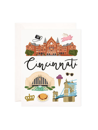 Cincinnati Art Greeting Card Cincinnati Art Greeting Card