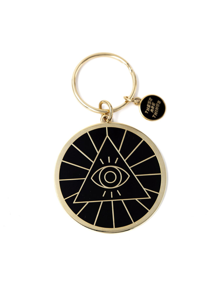 These Are Things Illuminati Enamel Keychain