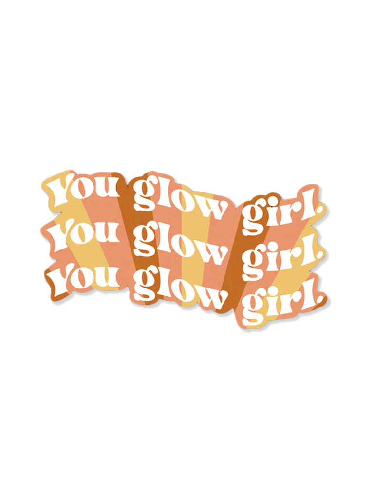 Indigo Maiden You Glow Girl Vinyl Sticker