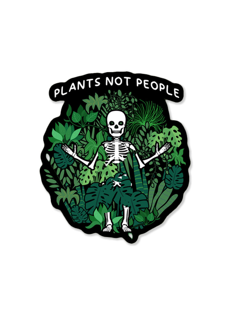 Indigo Maiden Plants Not People Vinyl Sticker