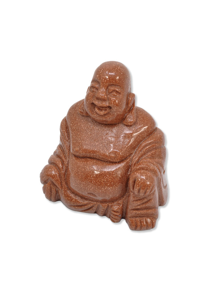 Carved Goldstone Buddha