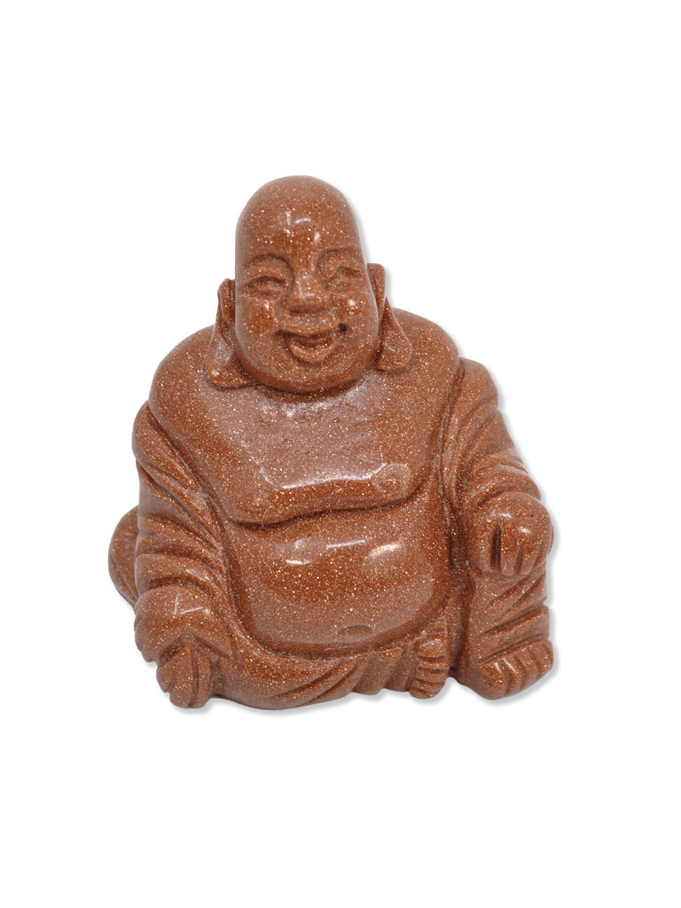 Carved Goldstone Buddha