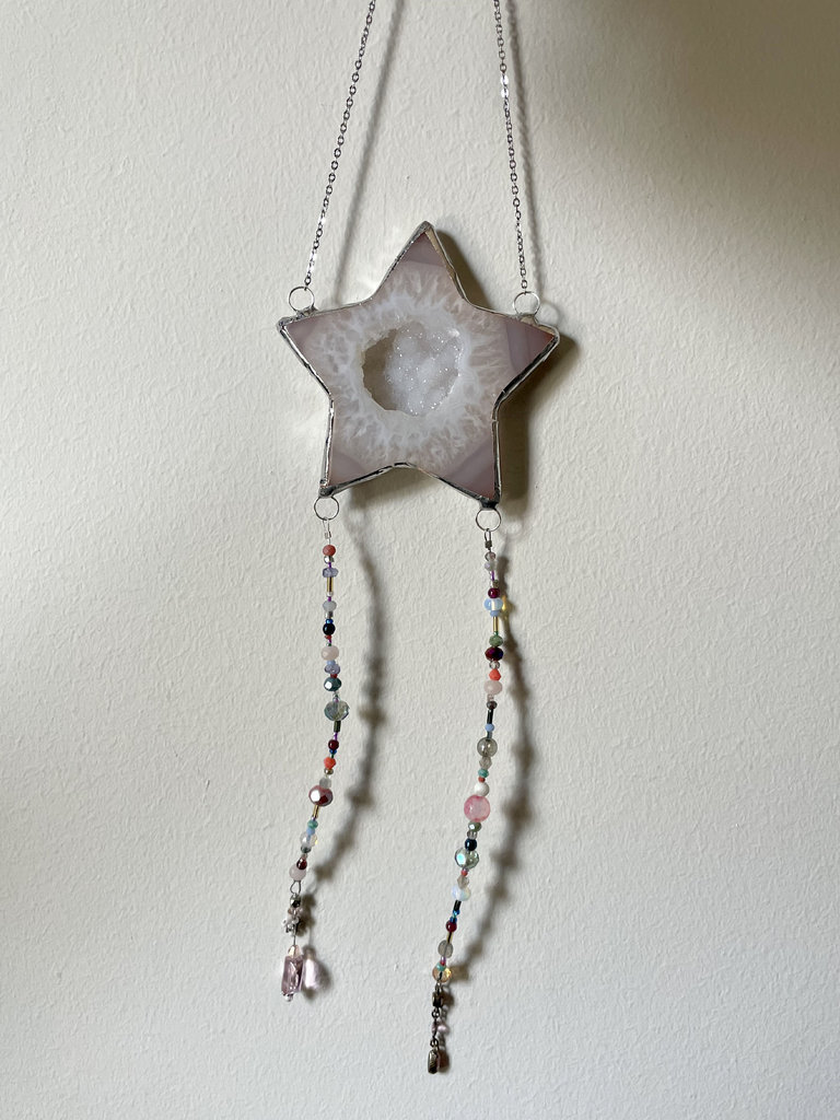 House Jewelry Druzy Star Beaded Wall Hanging