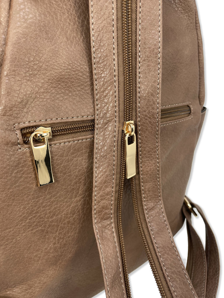 Diagonal Zip Convertible Backpack