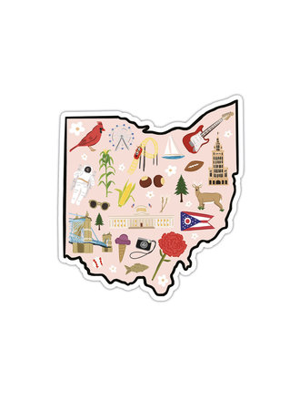 Ohio Vinyl Sticker Ohio Vinyl Sticker
