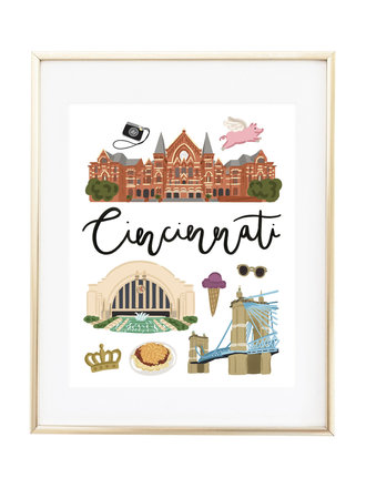 Cincinnati Art Print Cincinnati Art Print