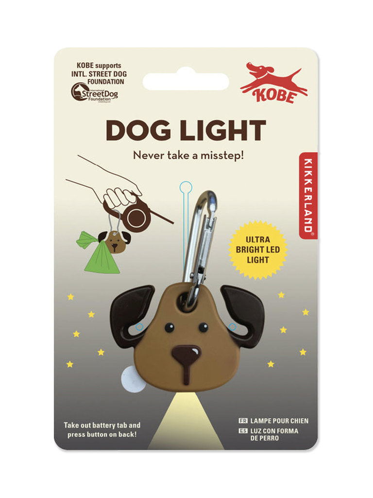 Kikkerland Dog Walking Light/Clip
