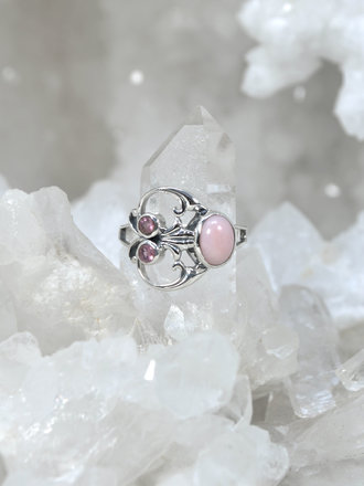 Pink Opal Flourish Ring Pink Opal Flourish Ring