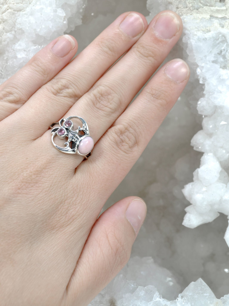 Pink Opal Flourish Ring