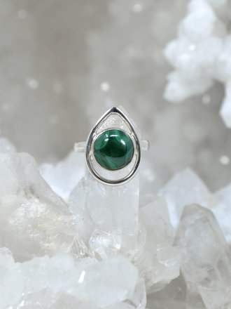 Malachite Teardrop Ring Malachite Teardrop Ring