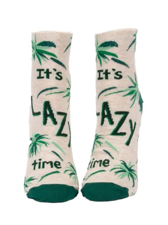 Blue Q "Lazy Time" Women's Ankle Socks Blue Q "Lazy Time" Women's Ankle Socks